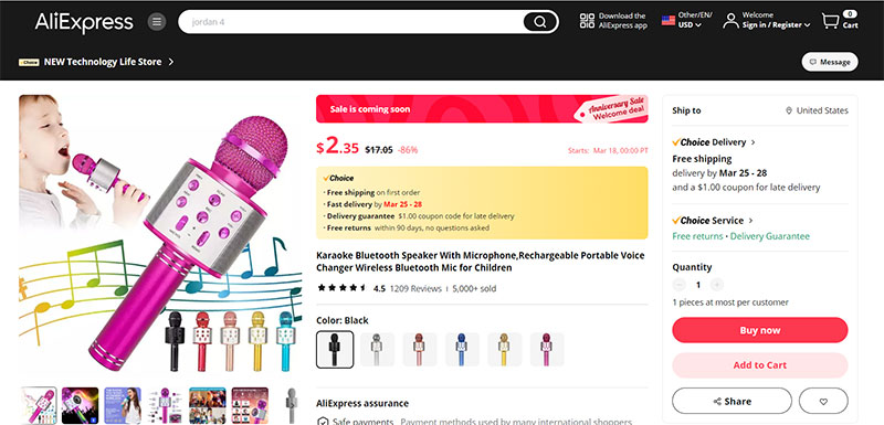 Aliexpress shopping