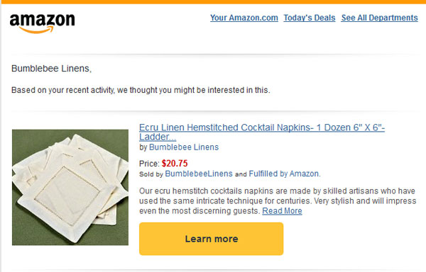 Amazon emails