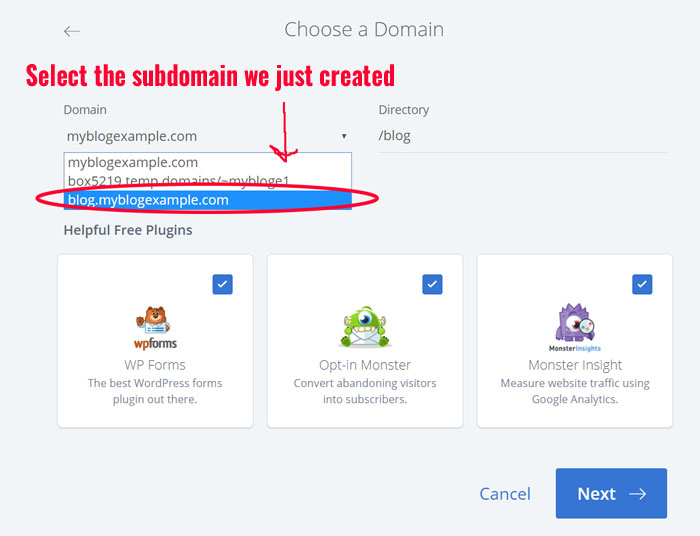 Bluehost Create Blog