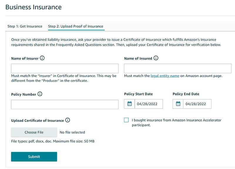 Business Insurance Submission