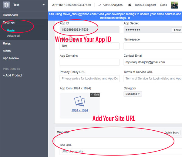 FB App Step 2