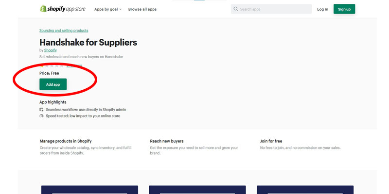 Handshake for Suppliers