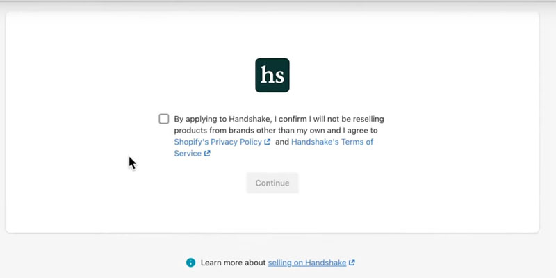 Install Handshake for Suppliers App