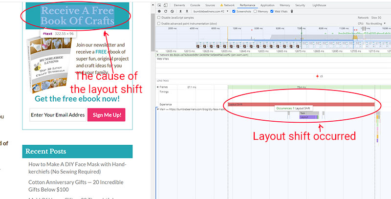 Layout Shift Debug