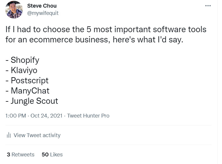 TweetHunter Example