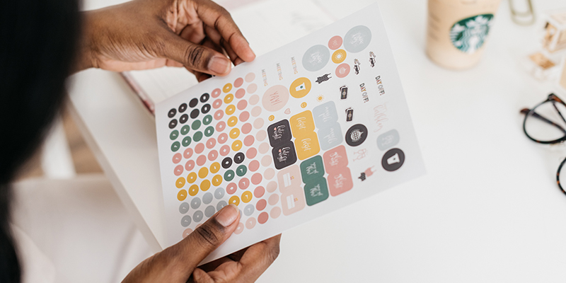 Sheet stickers