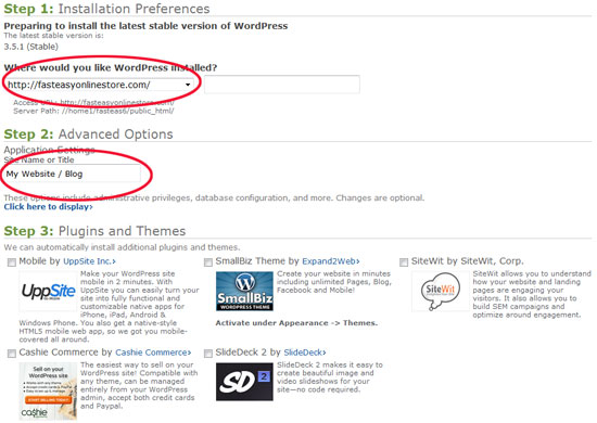 wordpress details