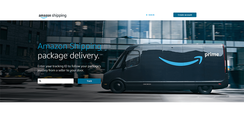 Amazon Shipping page