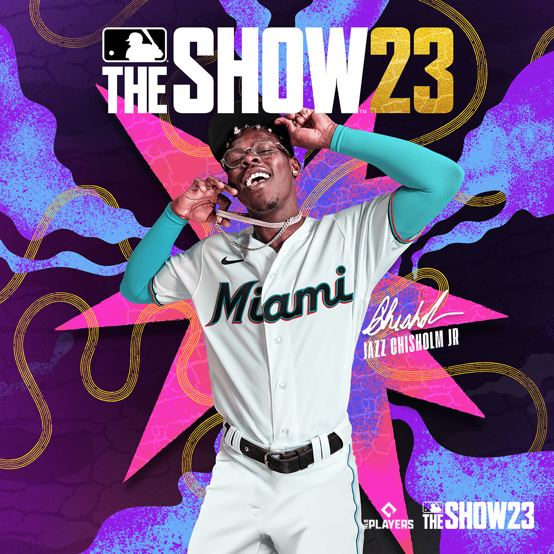 The electric Jazz Chisholm Jr. is your MLB® The Show™ 23 cover athlete!