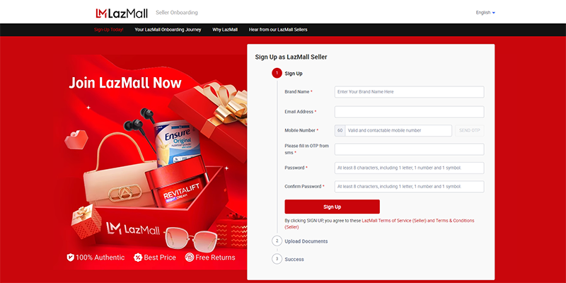 LazMall seller application