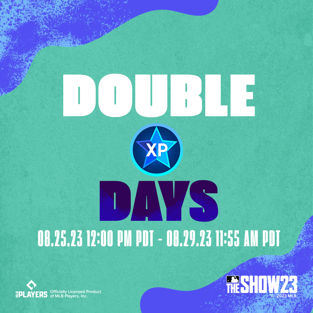 Double XP Days lets you earn big towards the Season 3 XP Reward Path in MLB The Show 23
