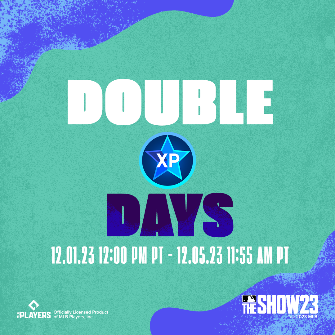 Earn Big During Double XP Days in MLB The Show 23